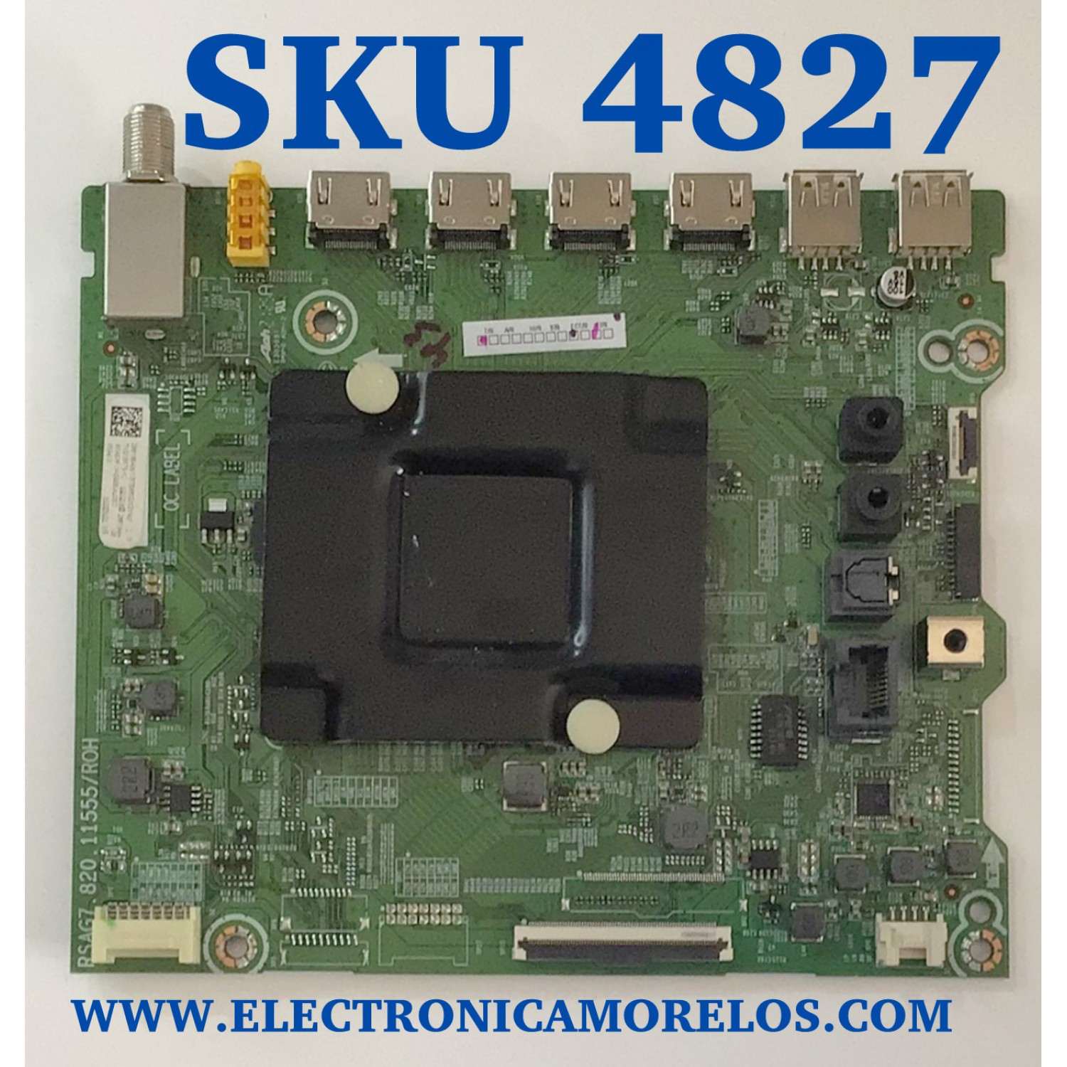 MAIN PARA TV HISENSE ((GOOGLE TV)) 4K·UHD·HDR / NUMERO DE PARTE 298195 / RSAG7.820.11555/ROH / 298184 / 65A53FUA(0006) / PANEL HD650Y1U72-T0L2\GM\CKD3A\ROH / DISPLAY HV650QUB-F70 / MODELO 65A6G 65A53FUA